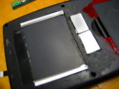 Outside touchpad button construction view