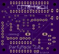Back rendering of low-power PCB