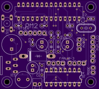 Front rendering of low-power PCB